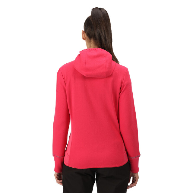 Regatta Dames textured fleece full zip hoodie UTRG7709_rethinkpinktropicalpink large