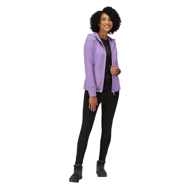 Regatta Dames textured fleece full zip hoodie UTRG7709_lightamethystpastellilac large