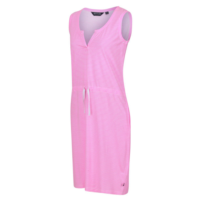 Regatta Dames fahari gestreepte shift vrijetijdskleding UTRG7534_neonpink large