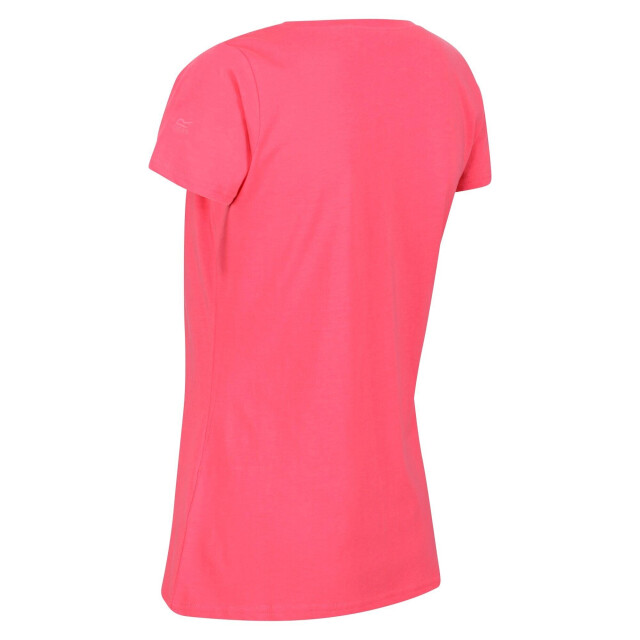 Regatta Dames breezed ii bloemen t-shirt UTRG7629_tropicalpink large
