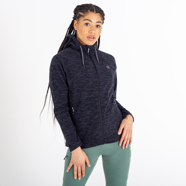 Dare2b Dames out & out marl full zip fleece jas UTRG7723_black large