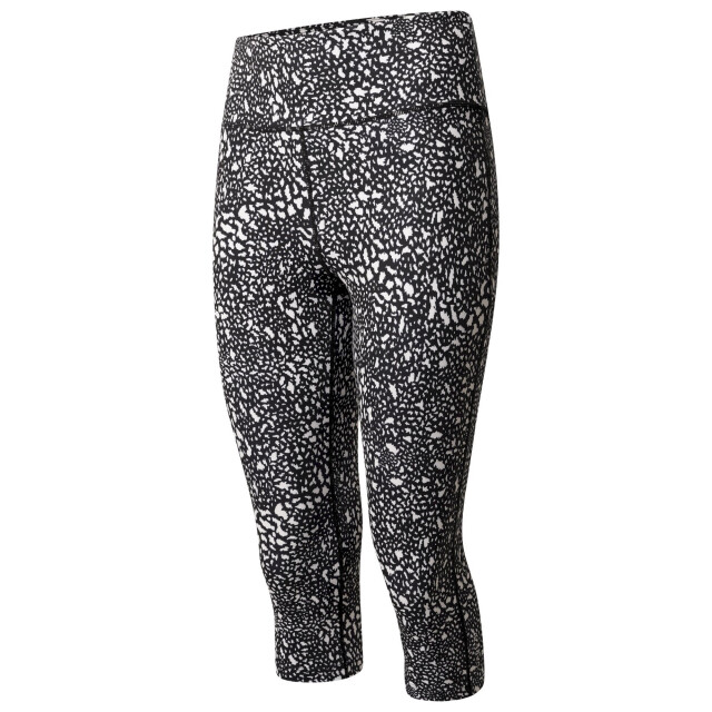 Dare2b Dames the laura whitmore edit invloedrijke gestippelde gerecycleerde 3/4 legging UTRG7518_blackwhite large