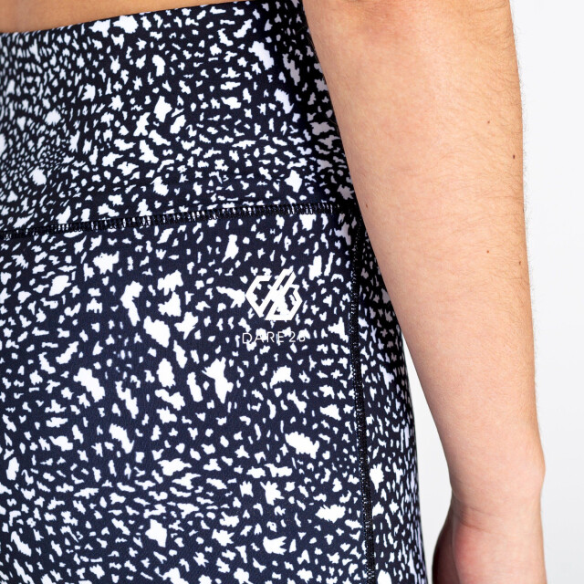 Dare2b Dames the laura whitmore edit invloedrijke gestippelde gerecycleerde 3/4 legging UTRG7518_blackwhite large