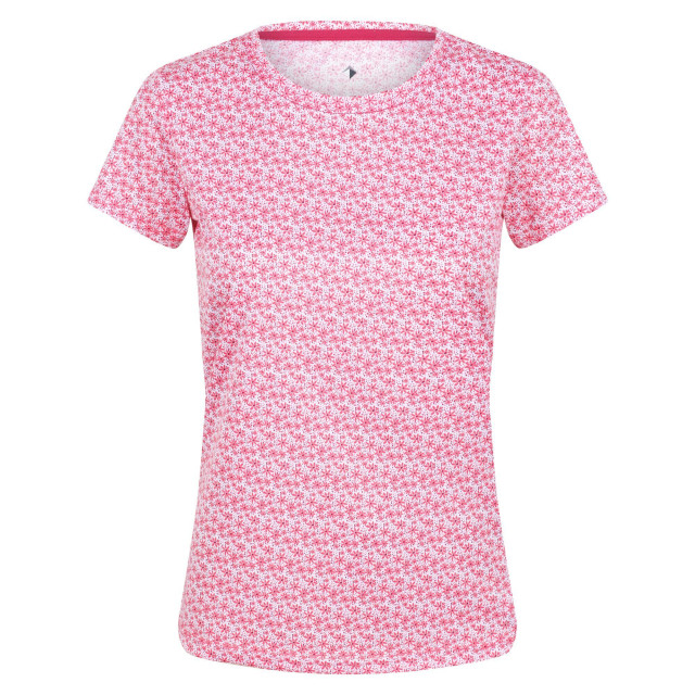 Regatta Dames fingal edition daisy t-shirt UTRG6871_tropicalpink large