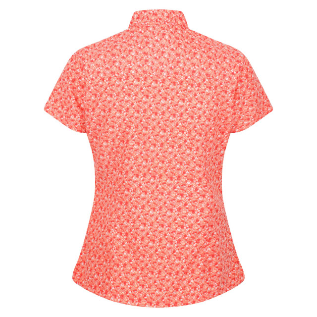 Regatta Dames mindano vi ditsy print shirt UTRG7533_fusioncoral large