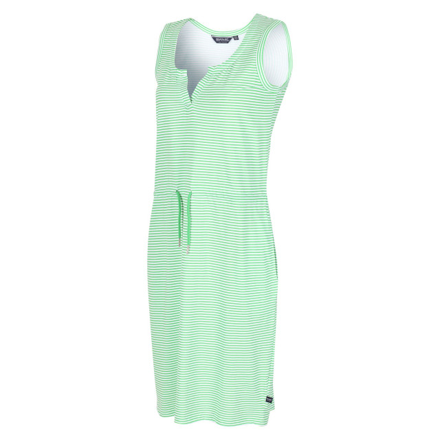 Regatta Dames fahari gestreepte shift vrijetijdskleding UTRG7534_vibrantgreenwhite large