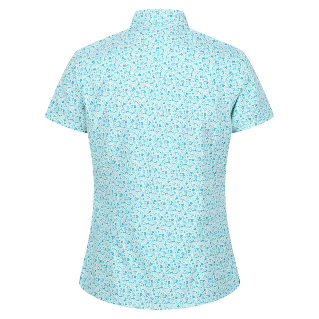 Regatta Dames mindano vi ditsy print shirt UTRG7533_oceanwave large