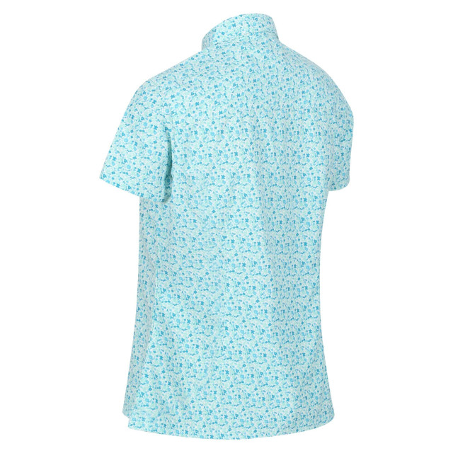 Regatta Dames mindano vi ditsy print shirt UTRG7533_oceanwave large