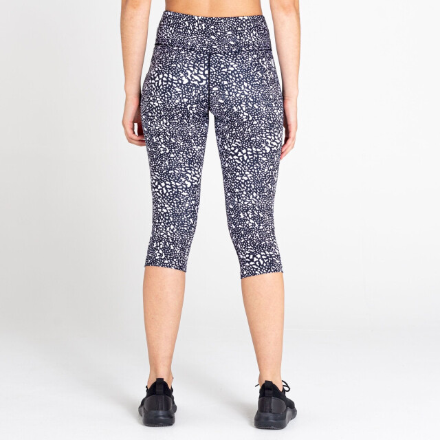 Dare2b Dames the laura whitmore edit invloedrijke gestippelde gerecycleerde 3/4 legging UTRG7518_blackwhite large