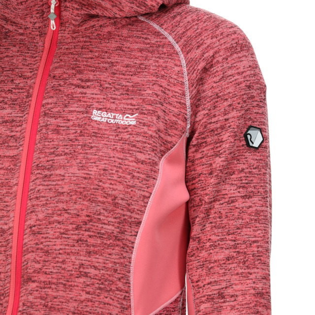 Regatta Dames walbury iii full zip fleece jas UTRG7308_tropicalpinkrethinkpink large