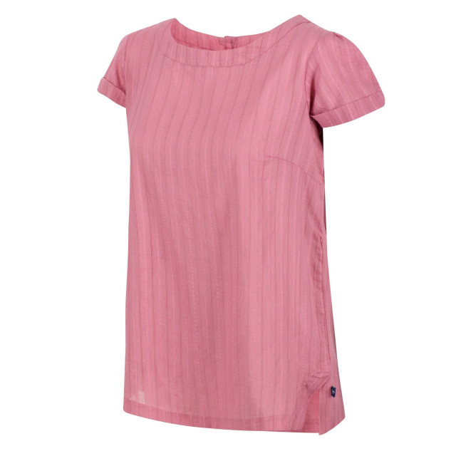 Regatta Dames jaelynn dobby katoenen t-shirt UTRG7212_heatherrose large