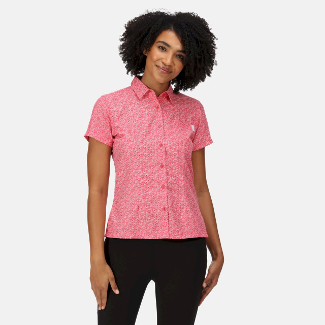 Regatta Dames mindano vi daisy shirt met korte mouwen UTRG7192_tropicalpink large