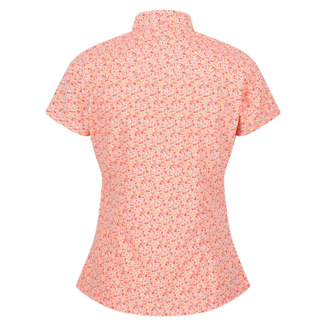 Regatta Dames mindano vi daisy shirt met korte mouwen UTRG7192_papaya large