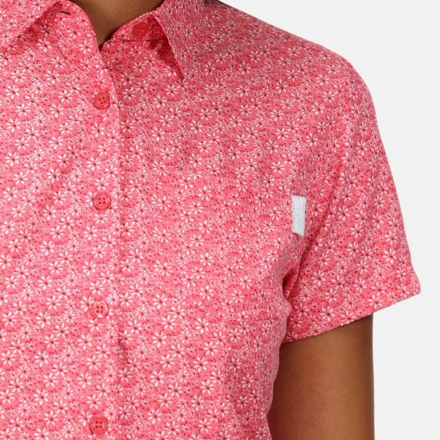 Regatta Dames mindano vi daisy shirt met korte mouwen UTRG7192_tropicalpink large