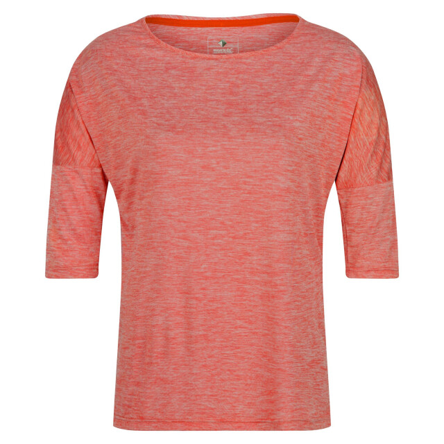 Regatta Dames pulser ii t-shirt met 3/4 mouwen UTRG7153_neonpeach large