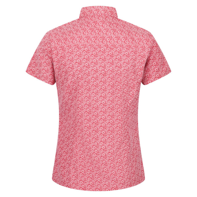 Regatta Dames mindano vi daisy shirt met korte mouwen UTRG7192_tropicalpink large