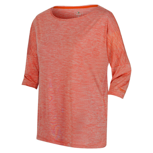 Regatta Dames pulser ii t-shirt met 3/4 mouwen UTRG7153_neonpeach large