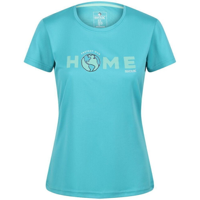 Regatta Dames fingal vi aarde t-shirt UTRG7113_turquoise large