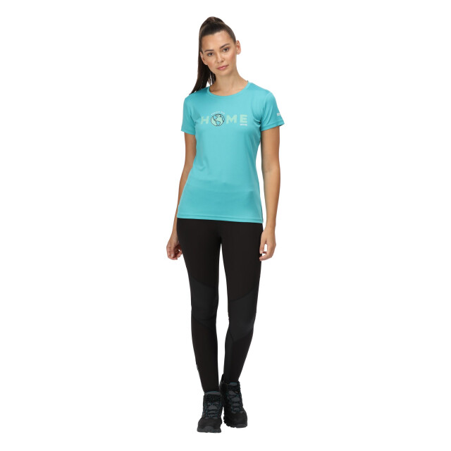 Regatta Dames fingal vi aarde t-shirt UTRG7113_turquoise large