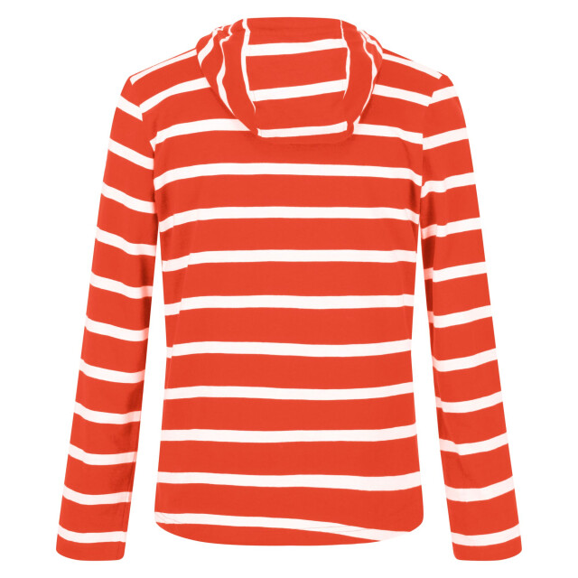 Regatta Dames maelys gestreepte hoodie UTRG7098_crayonwhite large