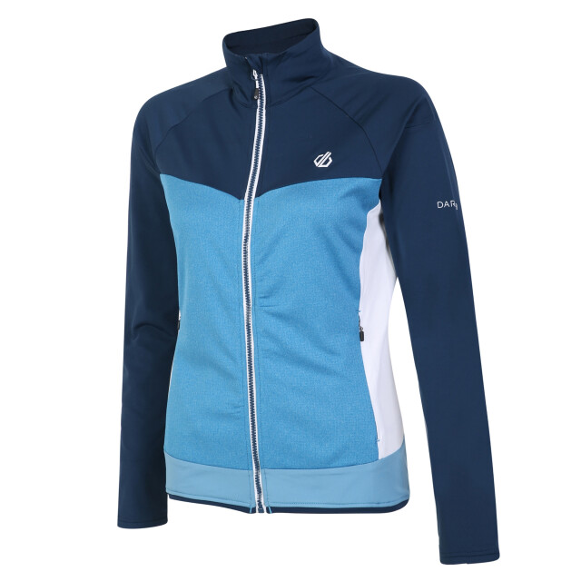 Dare2b Dames elation ii core stretch gerecycleerde fleece UTRG7065_niagrabluemoonlightdenim large