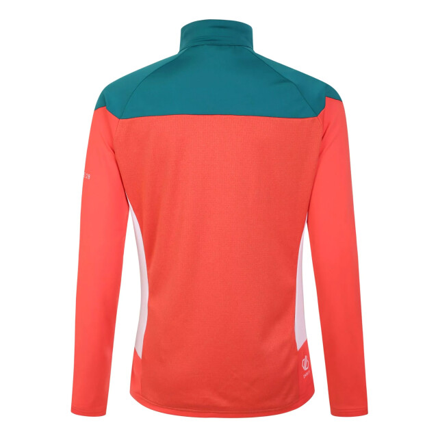 Dare2b Dames elation ii core stretch gerecycleerde fleece UTRG7065_neonpeachfortunegreen large