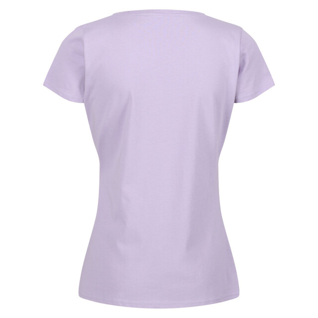 Regatta Dames breezed ii vlinders t-shirt UTRG6997_pastellilac large