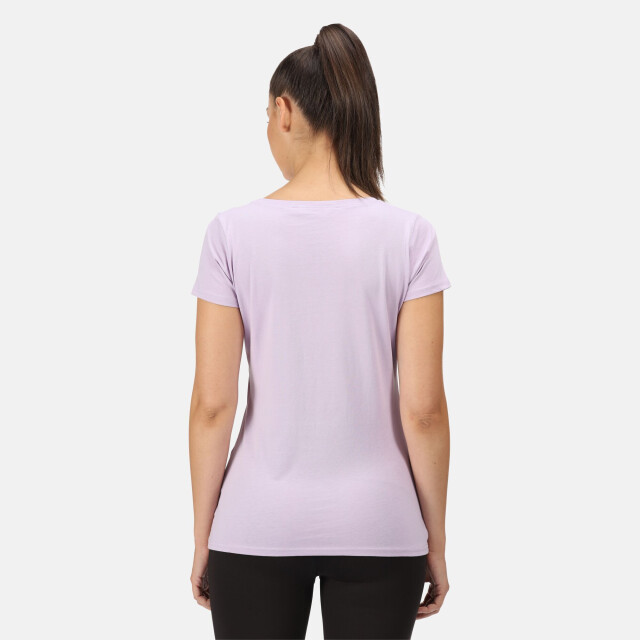 Regatta Dames breezed ii vlinders t-shirt UTRG6997_pastellilac large