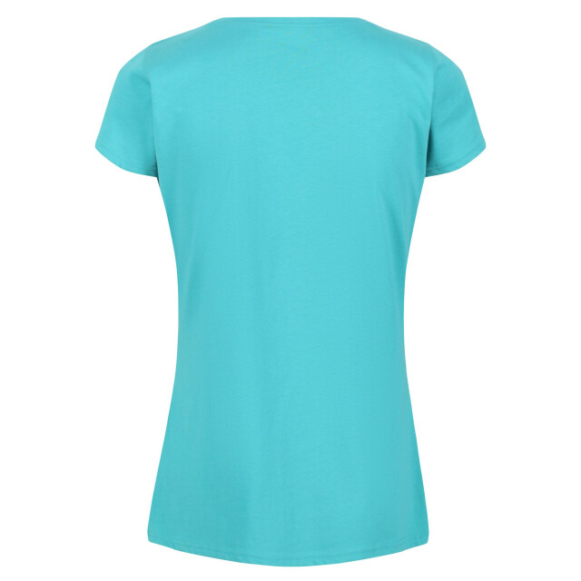 Regatta Dames breezed ii bloemen t-shirt UTRG7000_turquoise large