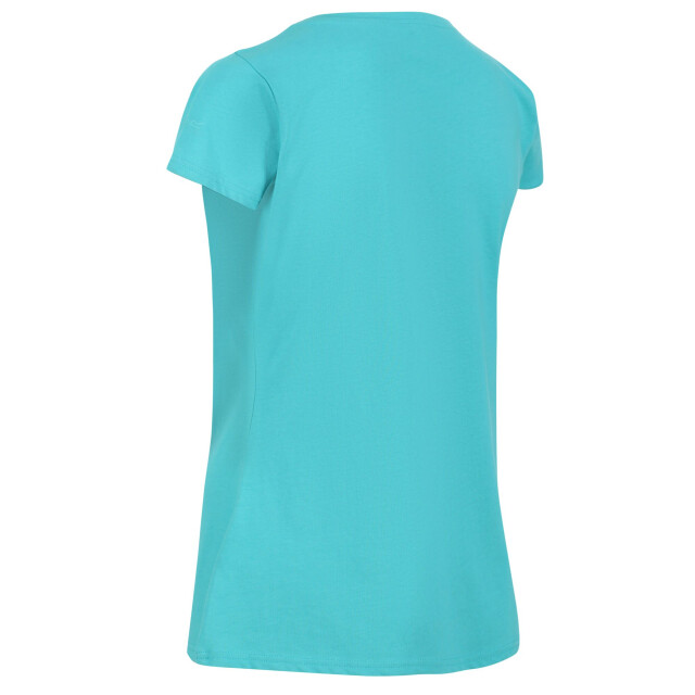 Regatta Dames breezed ii bloemen t-shirt UTRG7000_turquoise large