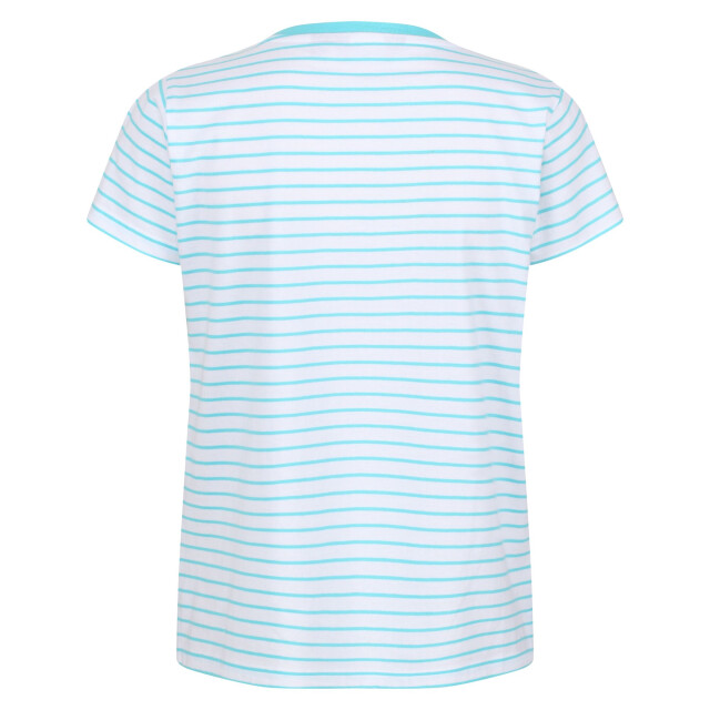 Regatta Dames odalis stripe t-shirt UTRG6950_seascape large