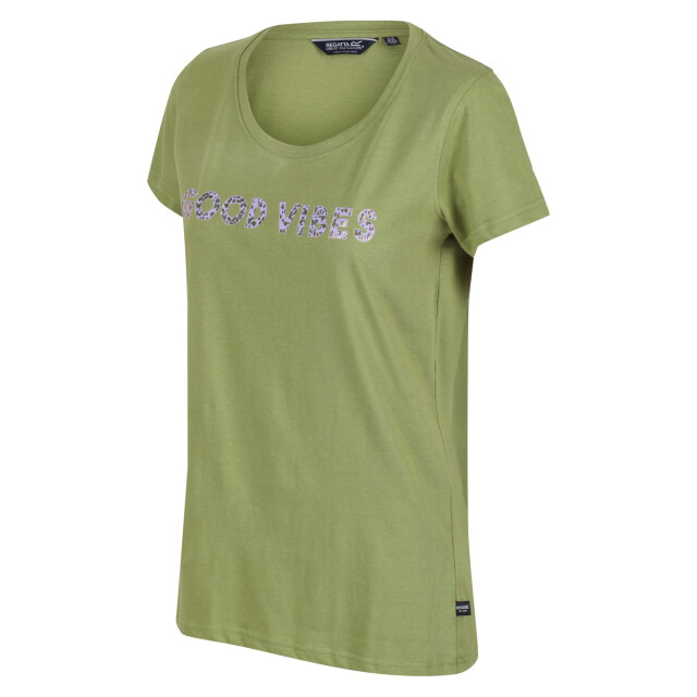 Regatta Dames filandra vi bloemen t-shirt UTRG6930_grapeleaf large