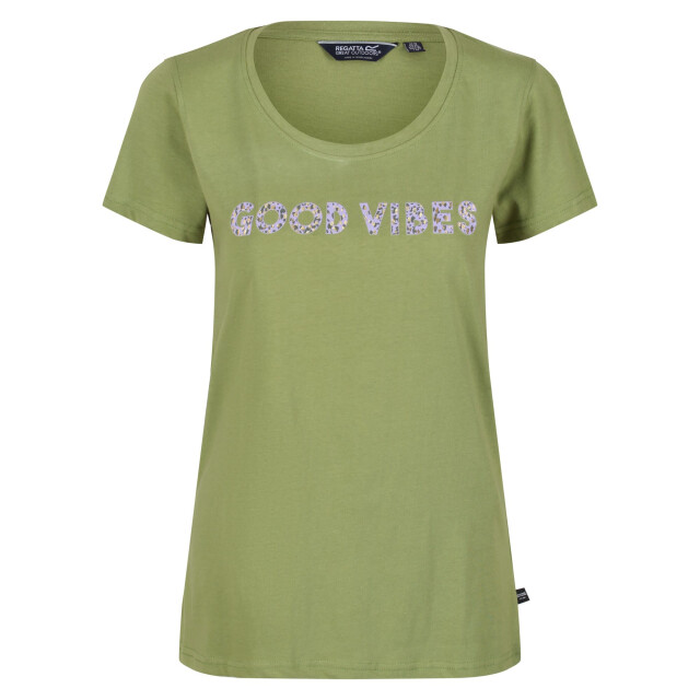 Regatta Dames filandra vi bloemen t-shirt UTRG6930_grapeleaf large