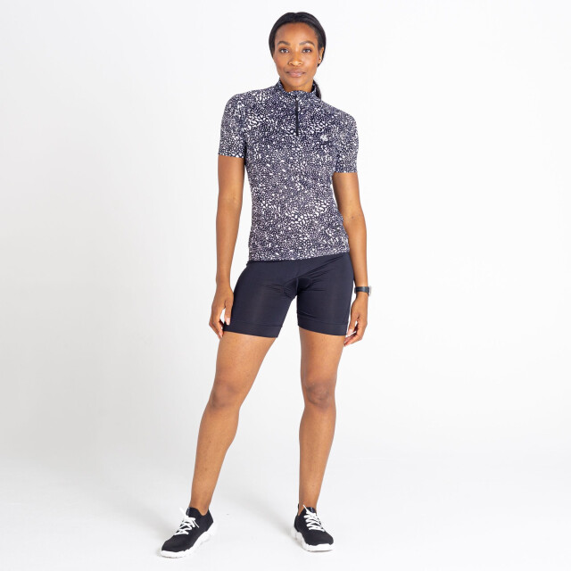 Dare2b Dames persist tijgerprint lichtgewicht jersey UTRG6896_blackwhite large