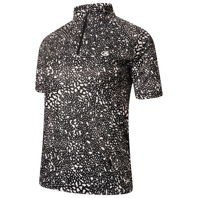 Dare2b Dames persist tijgerprint lichtgewicht jersey UTRG6896_blackwhite large