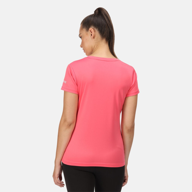 Regatta Dames fingal vi logo t-shirt UTRG6858_tropicalpink large