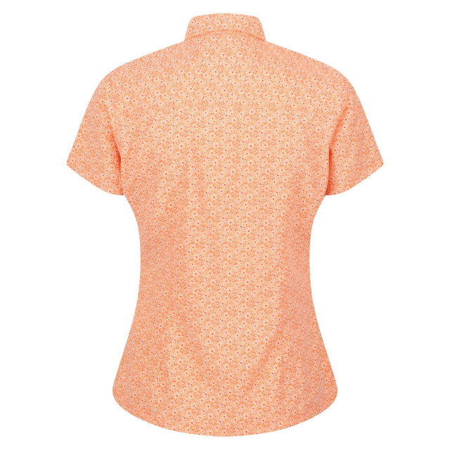 Regatta Dames mindano vi daisy shirt met korte mouwen UTRG6840_papaya large