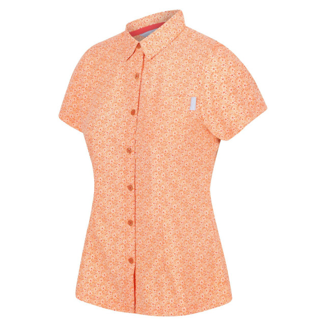 Regatta Dames mindano vi daisy shirt met korte mouwen UTRG6840_papaya large