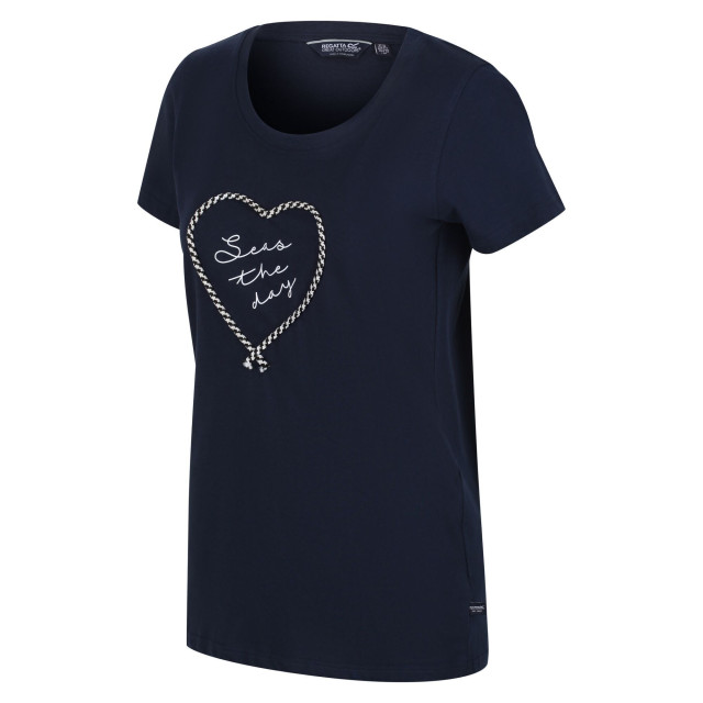 Regatta Dames filandra vi hart t-shirt UTRG6802_navy large