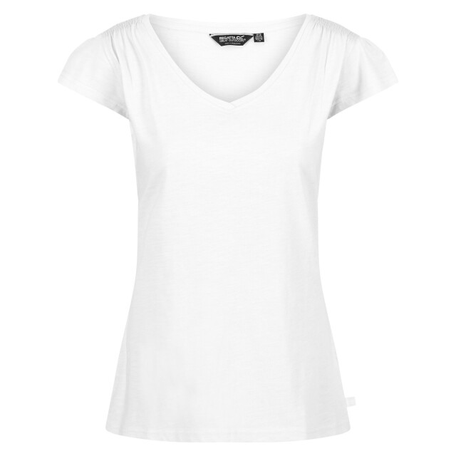 Regatta Dames francine v-hals t-shirt UTRG6627_white large
