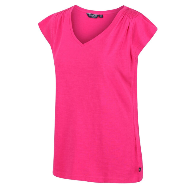Regatta Dames francine v-hals t-shirt UTRG6627_fusionpink large