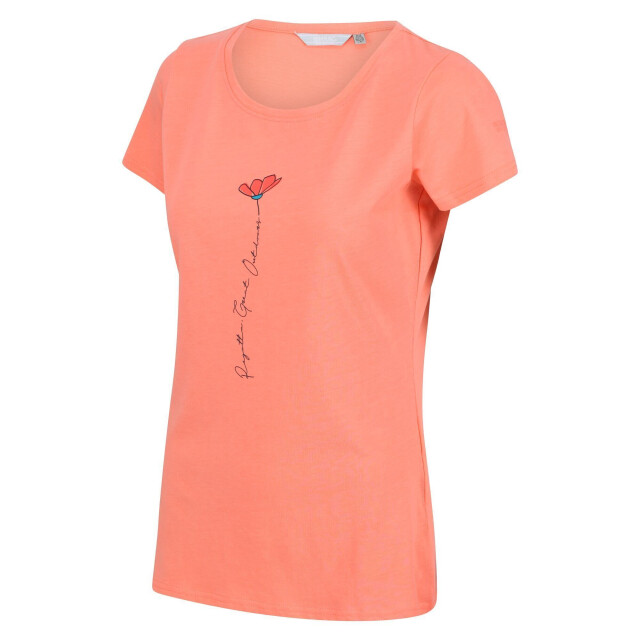 Regatta Dames breezed ii t-shirt UTRG6817_fusioncoral large