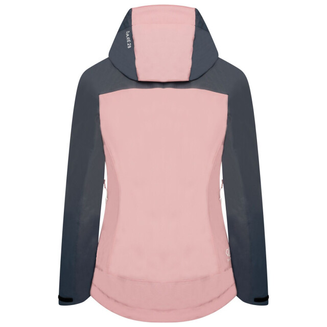 Dare2b Dames diverse ii waterdichte jas UTRG6796_powderpinkbluestone large