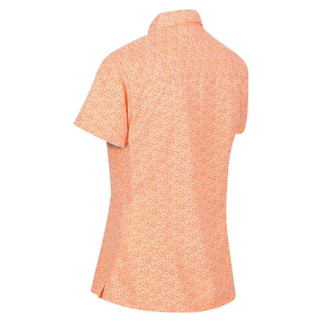 Regatta Dames mindano vi daisy shirt met korte mouwen UTRG6840_papaya large