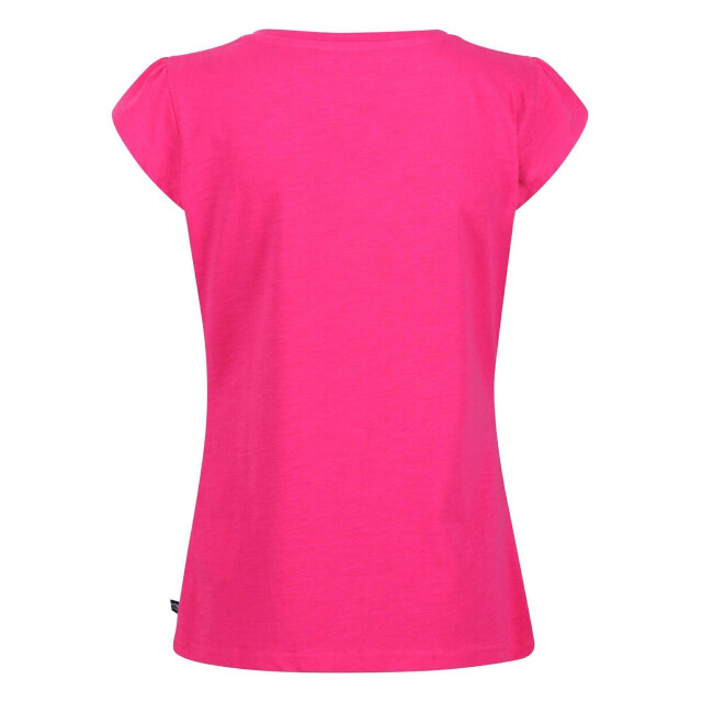 Regatta Dames francine v-hals t-shirt UTRG6627_fusionpink large