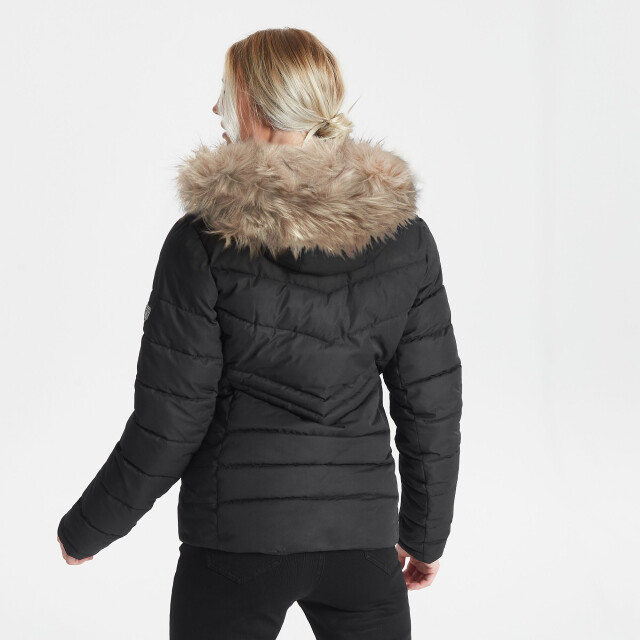Dare2b Dames glamorize ii swarovski ski jas UTRG6587_blacknatural large