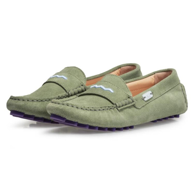 Floris van Bommel SFW-40041 Mocassins Groen SFW-40041 large