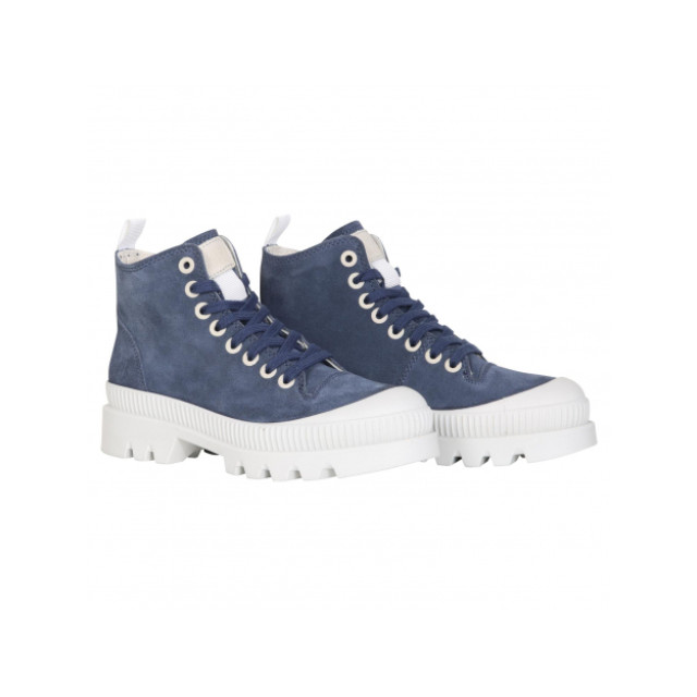 Walk in the Park 5252 suede sneaker donker blauw WP5252 large