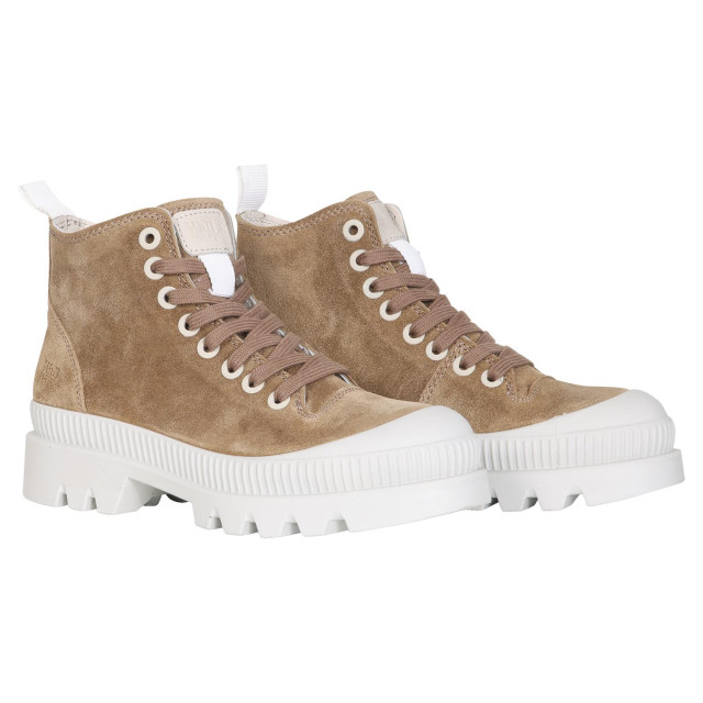 Walk in the Park 5252 suede sneaker licht bruin