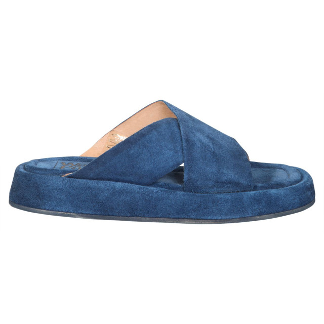 Walk in the Park D100 suède slipper D100 blauw (jeans) large